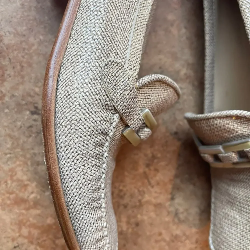 Stuart Weitzman heeled loafers shoes sz 7-1/2